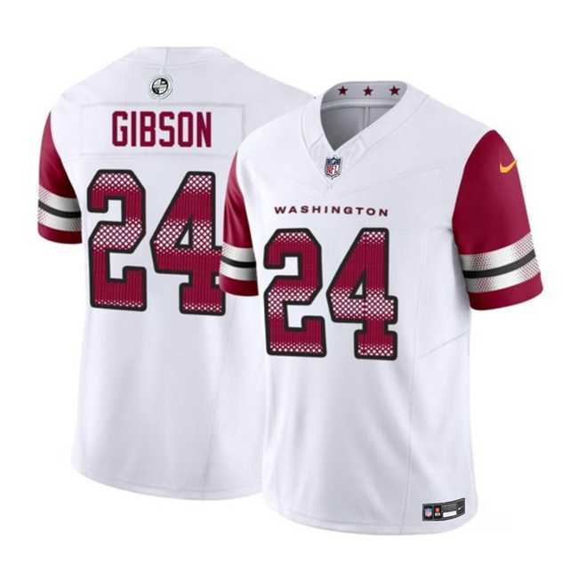 Men & Women & Youth Washington Commanders #24 Antonio Gibson White 2023 F.U.S.E. Vapor Limited Football Stitched Jersey->washington commanders->NFL Jersey